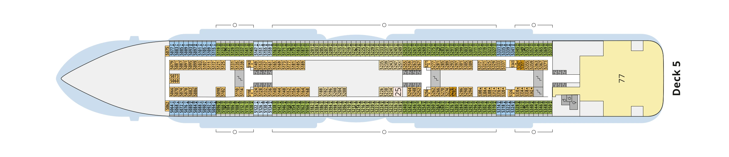 Deckplan von AIDAcosma – Deck 5