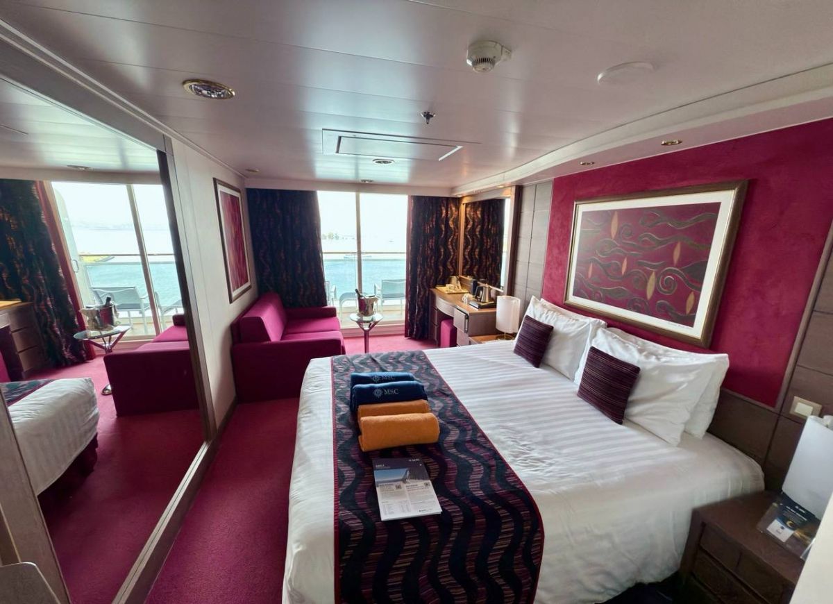 Kabinenfoto - auf MSC Poesia - Balkonkabine - Nummer 11128 - Kreuzfahrt Nordeuropa - 2025